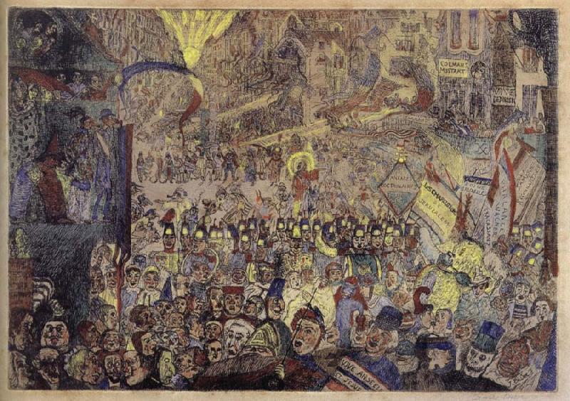 James Ensor The Entry of Christ into Brussels china oil painting image